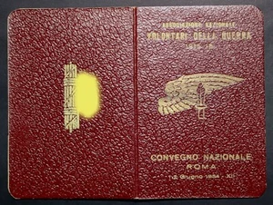 TESSERA Ass. Naz. Volontari della Guerra 15-18 - Foto 1 di 2