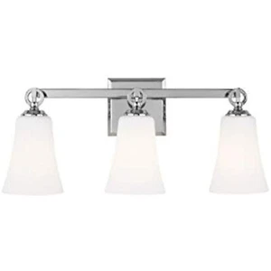 Feiss VS23703CH Monterro Bath Lighting, Chrome, 3-Light (22"W x 10"H) 225watts - Picture 1 of 6