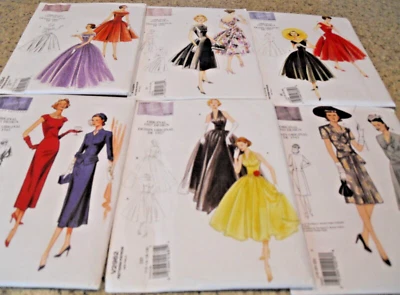 Lot 6  Vogue  Sewing Patterns Vintage Retro Patterns 1940's 1950's - Image 1 of 4