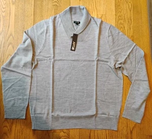 Apt. 9 Men's Light Gray Sweater Merino Wool And Acrylic XL NEW! - Picture 1 of 5