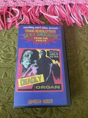SOMETHING WEIRD VIDEO Deadly organ VHS Feast Of Flesh RARE Frank Henenlotter HTF - Image 1 of 4