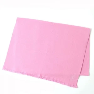 HERMES With H Logo Embroidered, Mini Fringe, Cashmere 100 Large Size, Shawl/Stoo - Picture 1 of 7