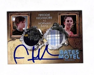 2016 Breygent Bates Motel Freddie Highmore As Norman Bates Auto Costume Card - Picture 1 of 2