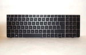 HP 4530S Silver Keyboard With Number Pad French Canadian - 646300-121 - Picture 1 of 2