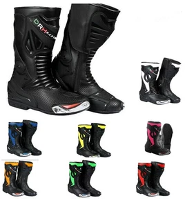 DRH RAPIDO Motorbike Racing Leather Shoes/Boot - Picture 1 of 63