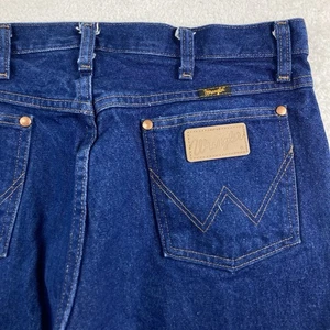 Jeans Wrangler taglio cowboy uomo 34x32 blu vestibilità originale prelavato western 13MWZ - Foto 1 di 8