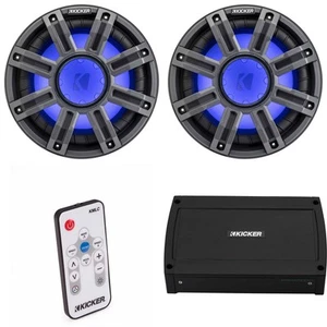 Kicker (2) 51MWE104 - MWE 10-Inch Premium Marine Subwoofer (Enclosure) 4-ohm ... - Picture 1 of 9