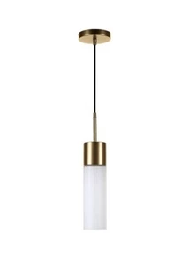 Lance 1-Light Brass Pendant with White Milk Glass Shade by Meyer&Cross - Picture 1 of 1