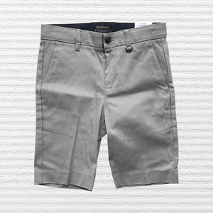 New Mayoral Boys Tailored Dress Shorts Gray Black Microprint Size 5 (110cm) - Picture 1 of 11