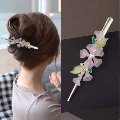 Horquilla de cristal con estrás para el cabello de moda para damas Foto 1 de 4