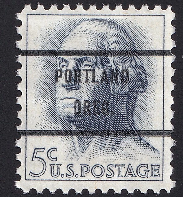 1213 Washington 5c Bureau Precancel “Portland Oreg” PSS-71 MNH OG - Image 1 of 1
