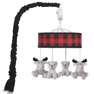 Trend Lab 103590 Buffalo Check Musical Crib Baby Mobile - Picture 1 of 4