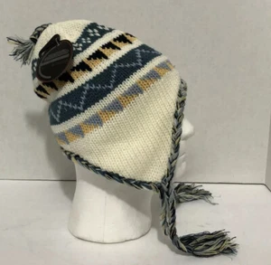 ETHOS Beanie Hat Knitted Long Winter Snowboard Ski ONE SIZE - Picture 1 of 4