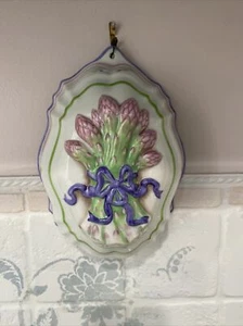 Stampo Gelatina The Franklin Mint 1986 Le Cordon Bleu Ceramica Asparagi Gelatina Francese - Foto 1 di 4