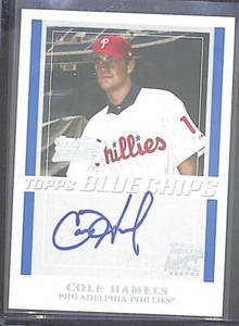 2003 Topps Blue Chips Autograph #TT-CH Cole Hamels