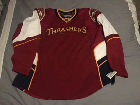 Atlanta Thrashers Reebok Edge 1.0 Alternate NHL Jersey Size 58 NWT Cover