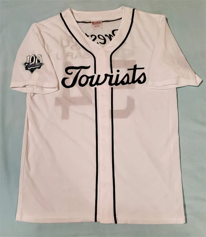 2015 ASHEVILLE TOURISTS White SGA Fan Jersey (100th Anniversary) Adult XL, #54 Cover