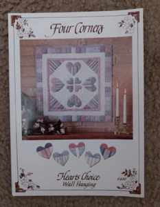 Quilt Muster vier Ecken Herzen Auswahl Wandbehang 6400 - Bild 1 von 3