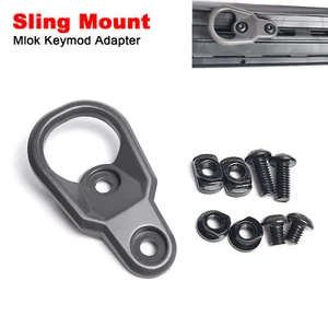 M LOK Keymod Gun Sling Mount Swivel Adapter for MP Keymod MLok Rail Tactical - Picture 1 of 9
