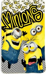 Girls Cozy Fleece Throw Blanket with Extra Soft Fun Design (Minion) - Foto 1 di 11