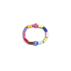 Pulsera Infantil Multicolor Cuentas Nuestra Señora de Gracia NUEVA MEDIA STUFFER Italia - Imagen 1 de 1