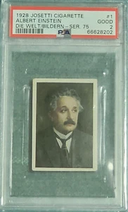1928 Josetti cigarrillo Albert Einstein El mundo/imágenes serie 75 #1 PSA 2 Pop 3 - Imagen 1 de 4