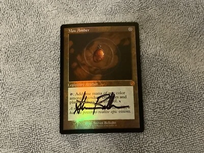 MTG Magic Mox Amber FOIL Signed Artist Proof x1 BRO Steven Belledin - Image 1 of 2