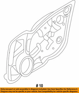 NEW GENUINE FORD L Front Door Carrier Module Inner Panel AE5Z-54235A87-B FUSION - Picture 1 of 6