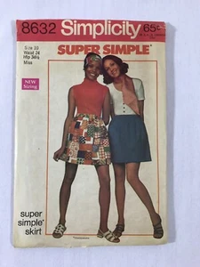 60er Jahre SIMPLICITY 8632 Schnittmuster Rock Größe 10 super schlicht - Bild 1 von 3