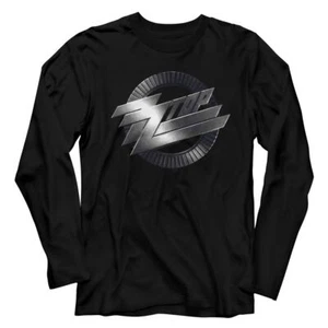 ZZ Top Metal Logo Black L/S Music Shirt - Picture 1 of 2