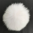 1-2pcs 13cm 5" Big Real Fox Fur Ball w Snap Button Beanie Hat Cap Pom Pom Ball