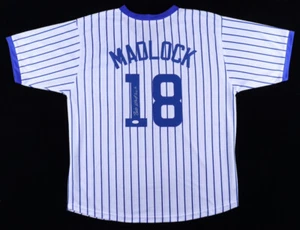 Bill Madlock Signed Chicago Cubs Pinstriped Jersey (JSA COA) 4xNL Batting Champ - Picture 1 of 6