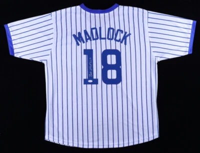 Bill Madlock Signed Chicago Cubs Pinstriped Jersey (JSA COA) 4xNL Batting Champ - Image 1 of 4