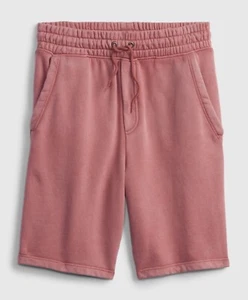 NWT $40 GAP Boy’s Fleece Pull-On Barn Red Shorts Size 8 - Picture 1 of 2