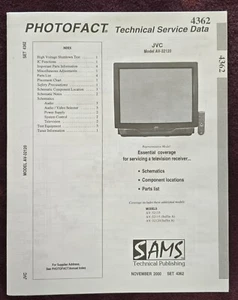 Sams Photofact 4362 Service Manual for JVC AV-32120, AV-32115 - Picture 1 of 1