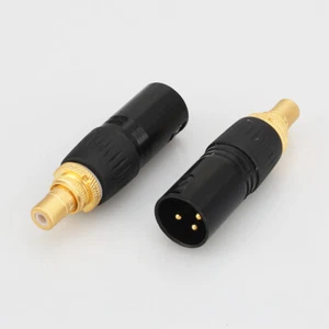 2 pz adattatore presa placcato oro XLR maschio femmina a RCA femmina connettore bilanciato - Foto 1 di 13