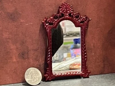 Espejo Bespaq vintage miniatura para casa de muñecas escala 1:12 una pulgada B498 DollysGallery Foto 1 de 2