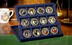 Rare 2007 Queen Elizabeth Diamond Wedding Anniversary 12 Coins Collection Set - Picture 1 of 9