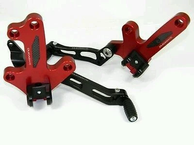 Ducabike Adjustable Rearsets Red Ducati Diavel 1200 - Image 1 of 1
