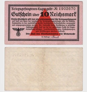 Germany - Lagergeld - 1939 - 10 Reichsmark - "EF-"  #CO4504 - Picture 1 of 6