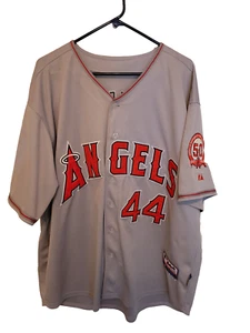 MARK TRUMBO Anaheim Los Angeles Angels Baseball MAJESTIC Sewn Size 54 Jersey MLB - Picture 1 of 14