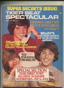Tiger Beat Spectacular: Sept 1972 David Cassidy, Osmonds, Chris Knight R1 - Picture 1 of 2
