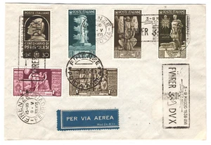 ITALY Air Mail Cover Florence 1938 Special SLOGAN Cancel {samwells-covers}MA102 - Picture 1 of 10
