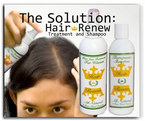 WOMENS HAIR RENEW COMBO natural treatment shampoo growth thin scalp loss female