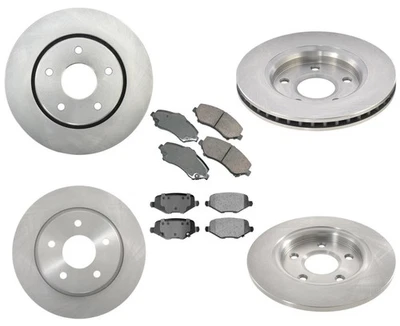 Pastillas de rotores de freno para pinza de pistón único 302 mm Chrysler Town & Country 14-16 Foto 1 de 4