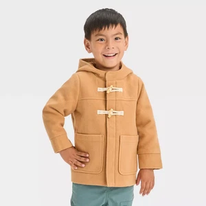 Baby Boys' Duffel Coat - Cat & Jack Tan 18M - Picture 1 of 3