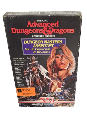 COMMODORE C-64/128 D&D Game "MASTERS ASSISTANT CHARACTERS & TREASURES" Rare - Image 1 of 4