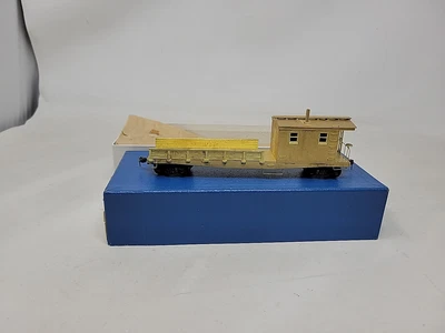 Lambert Associates HO Scale Brass #605 - Boom Car / Tender Unpainted - Image 1 of 4