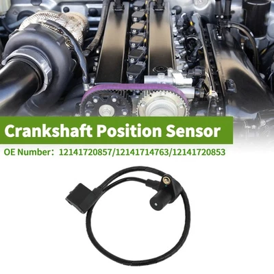Sensor de posición del cigüeñal para BMW 735i Base 1988-1992 Nº12141720857 1 pieza negro Foto 1 de 4