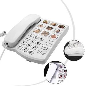 For Seniors Landline Phone with Large Buttons and Picture Dialing Feature - Zdjęcie 1 z 11